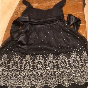 Black and white dressy dress